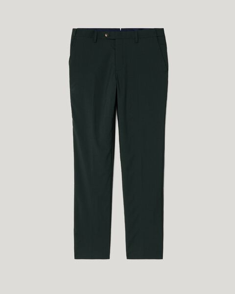 Slim stretch wool premium tailored pant, Dark Khaki, hi-res